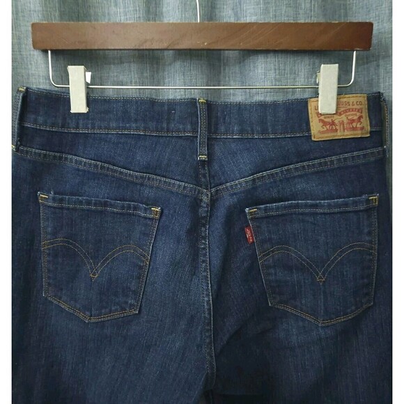 LEVI'S 505 Straight Red Tag Medium Wash Women’s Size 10 - Picture 4 of 9